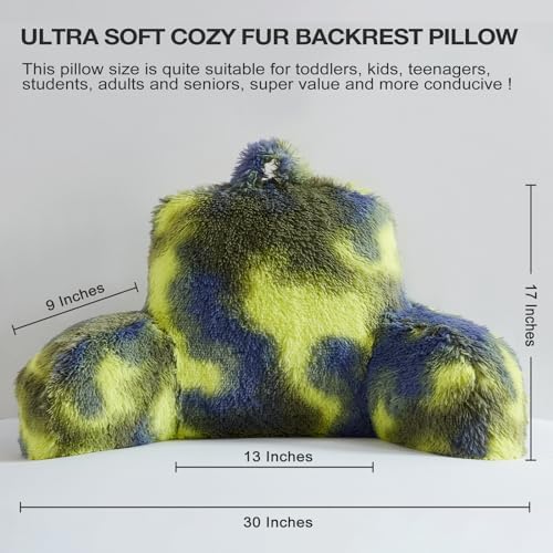 Hobed Life Fur Reading Pillow - Big 30x17x17 Inch