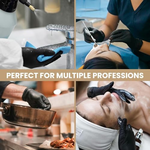 BioOcean Disposable Nitrile Gloves 4-mil Black
