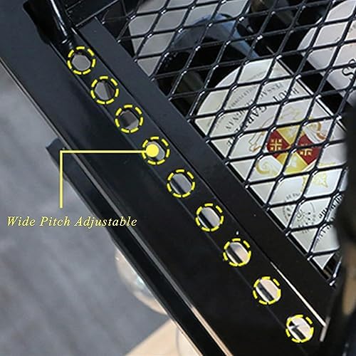 Adjustable Ceiling Wine Glass Rack for Kitchen and Bar Use