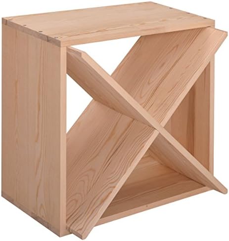 Sardoxx 24 Bottle Wine Rack Cedar Wood Cube Storage