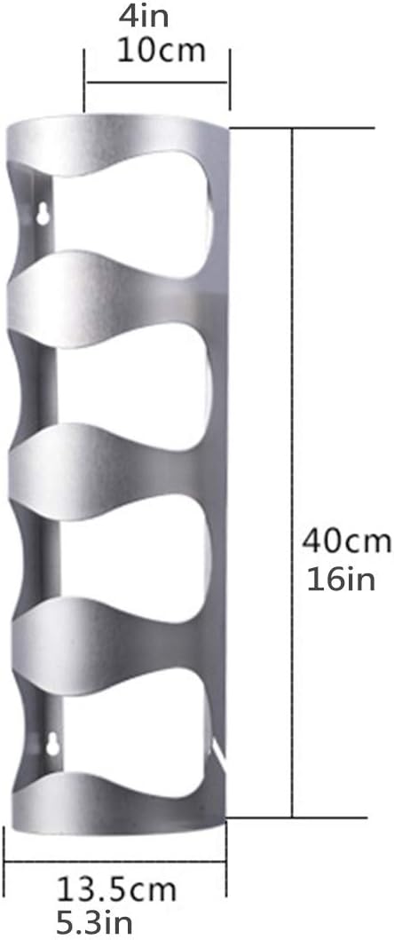 4 Bottles Stainless Steel Wall Mount Wine Holder Rack