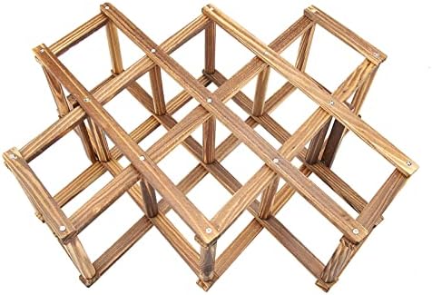 Yosoo Freestanding 3-Tier Wine Rack with Collapsible Accordion Design