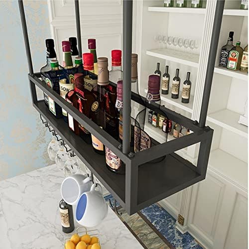 Adjustable Wine Glass Holder for Kitchen Bar Iron