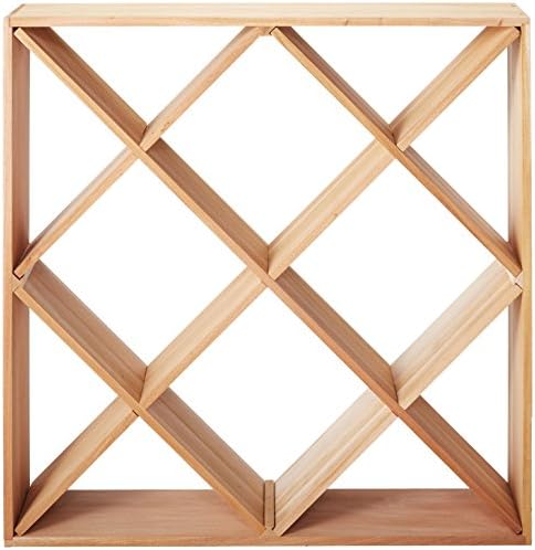Wine Enthusiast Jumbo Bin 120 Bottle Wine Rack - Natural