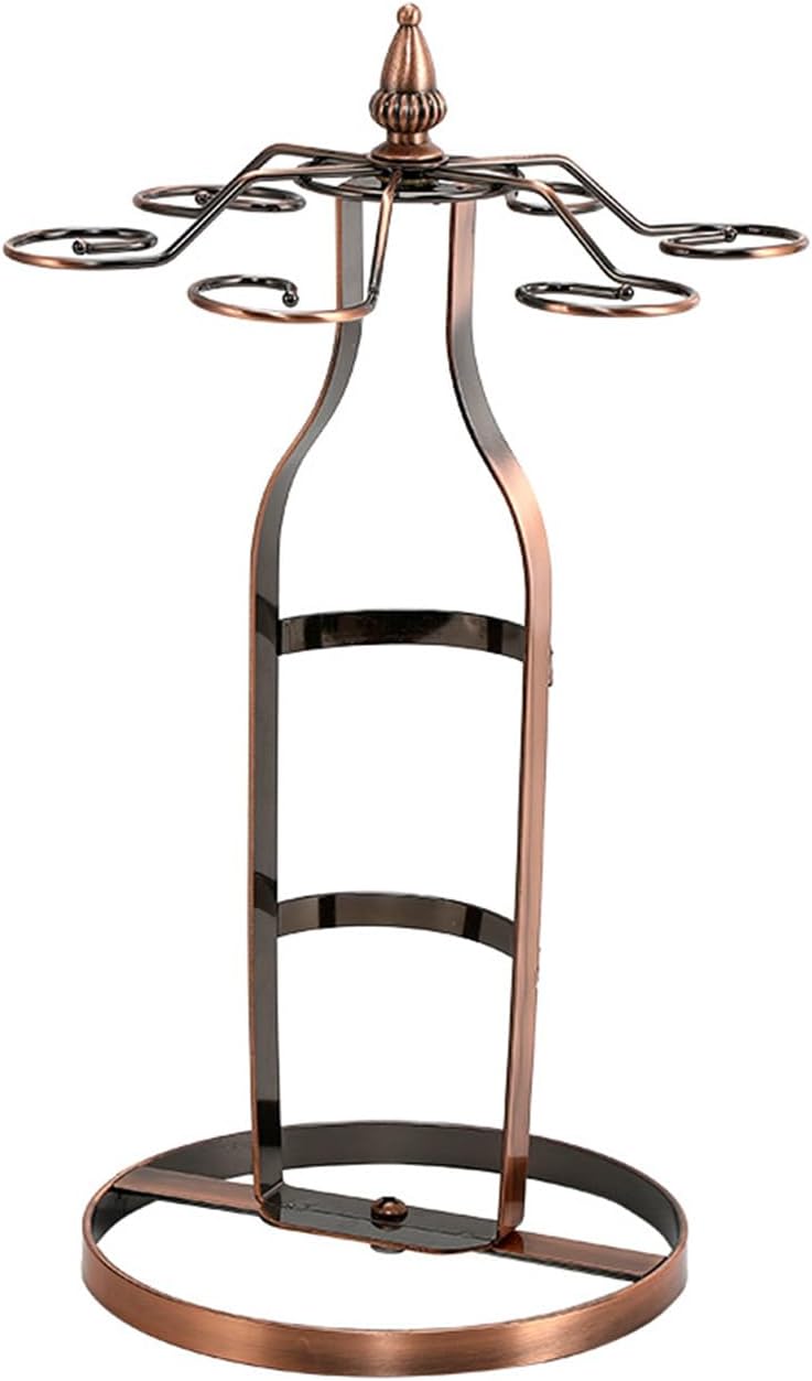 CdyBox Bold Iron Wine Rack with Skidproof Base