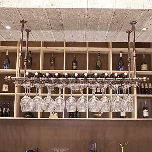 ZJDYDY Wall-Mounted Wine Rack 60X30Cm Metal Storage Shelf