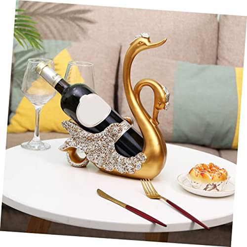 Veemoon Swan Wine Holder Resin Tabletop Rack
