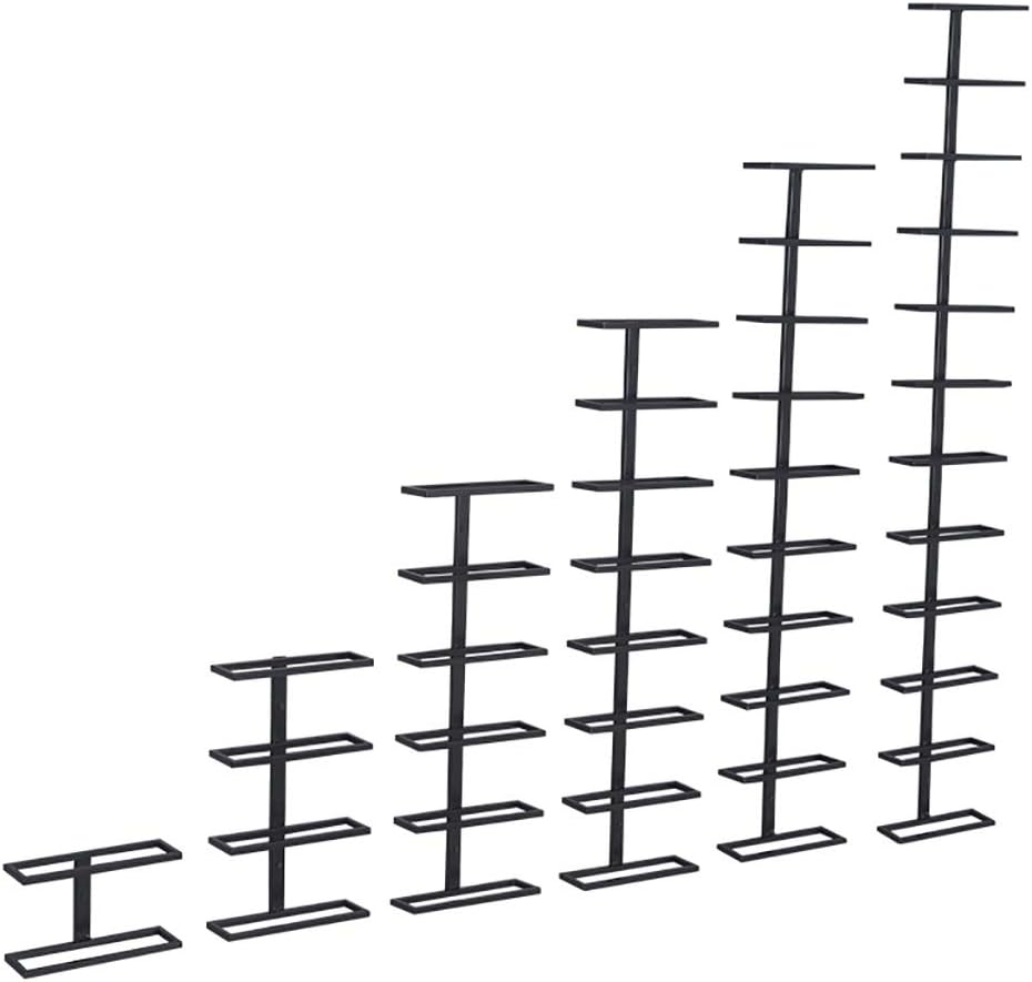 ZJDYDY Wall-Mounted Wine Rack 10 Bottles Black