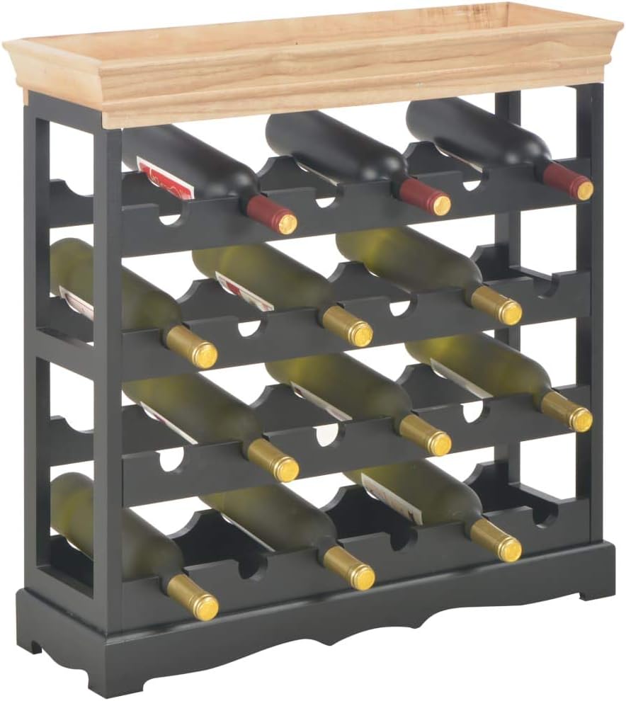 YITHOPI Freestanding Wine Rack Black 276x89x278