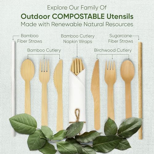 EcoPreps Premium Biodegradable Cutlery Set 30 Pack