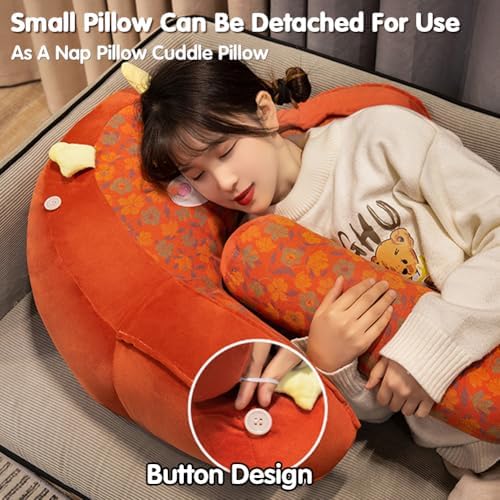 Reading Pillow for Adults - Detachable Neck Support with Armrests