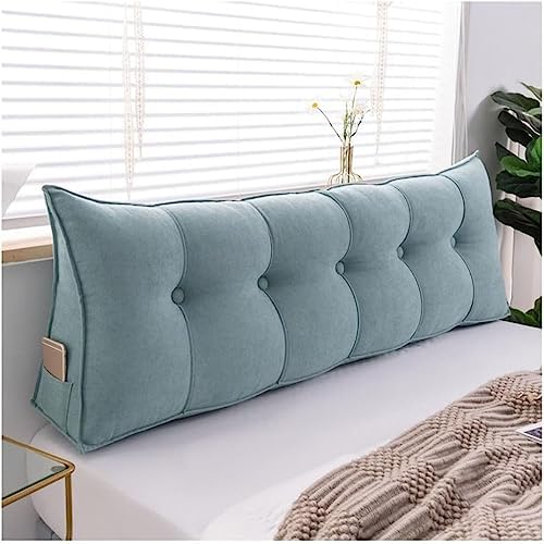 COZMAX Wedge Headboard Pillow with Back Support Light Blue 120cm