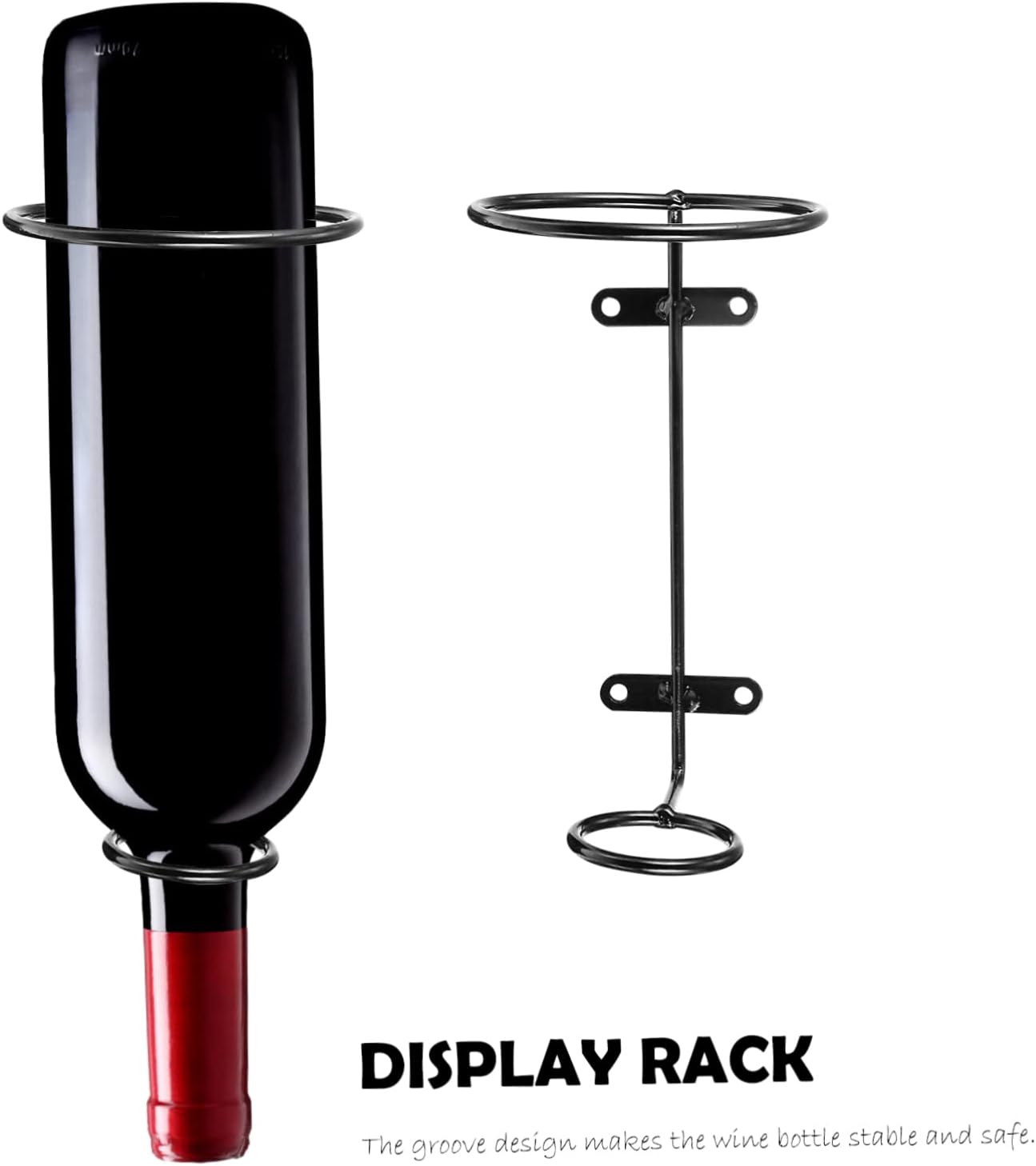 BIUDECO 6pcs Iron Wall Wine Racks