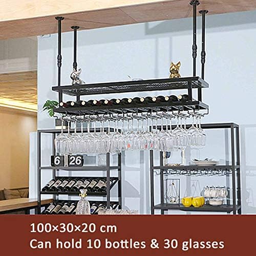Wall-Mounted Wine Rack with 100cm Capacity