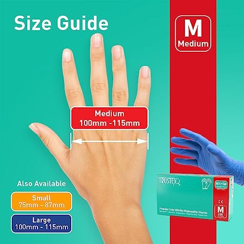 Trustex Nitrile Gloves Powder Free 32 Mil