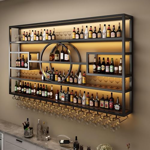 472in Wall Mounted Wine Rack with Storage