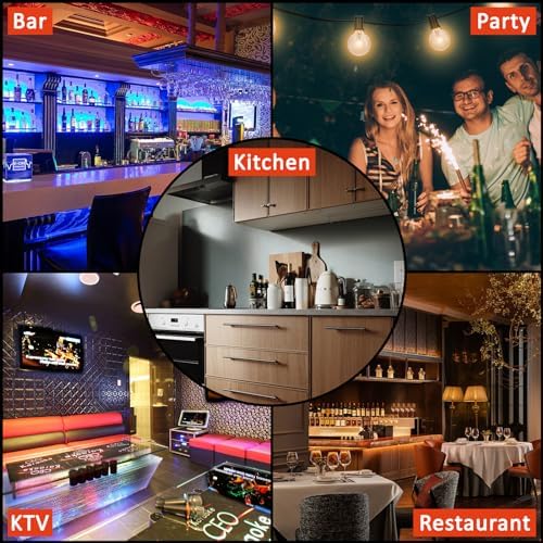 GarveeTech LED Lighted Liquor Bottle Display Shelf
