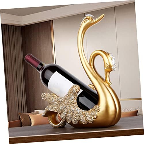 Veemoon Swan Wine Holder Resin Tabletop Rack