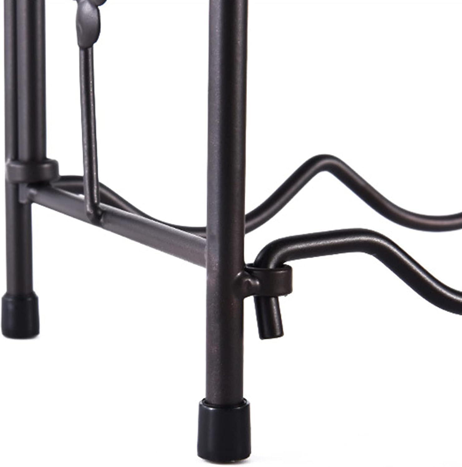 PAREKS Wine Rack with 8 Glass Holder Iron European Style