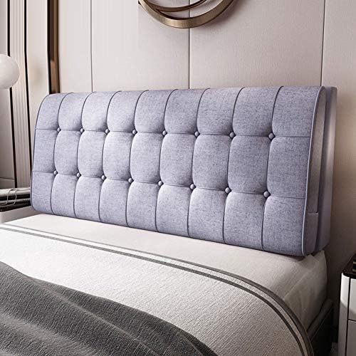 CHIAPERINI Reading Backrest Pillow Purple Upholstered 190x60cm Headboard Cushion for Bedroom
