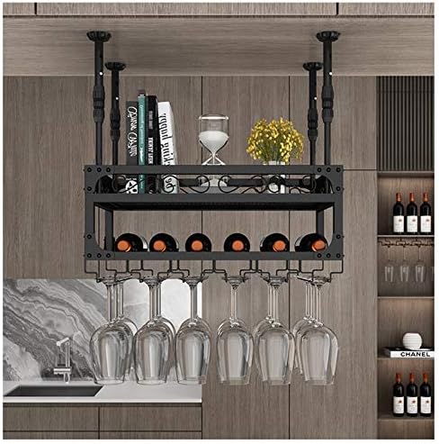 Adjustable 2-Layer Wall-Mounted Wine Rack Holder