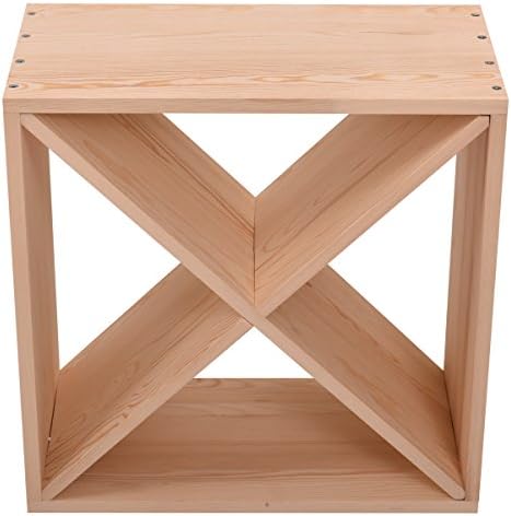 Sardoxx 24 Bottle Wine Rack Cedar Wood Cube Storage