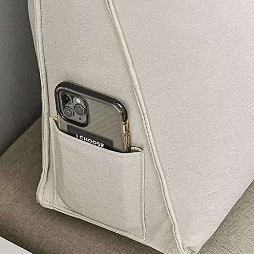 LAJUU Ergonomic Triangular Reading Pillow with Waterproof Cover