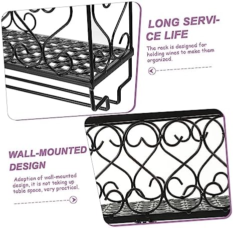 NAMOARLY Wall-Mounted Wine Rack Organizer