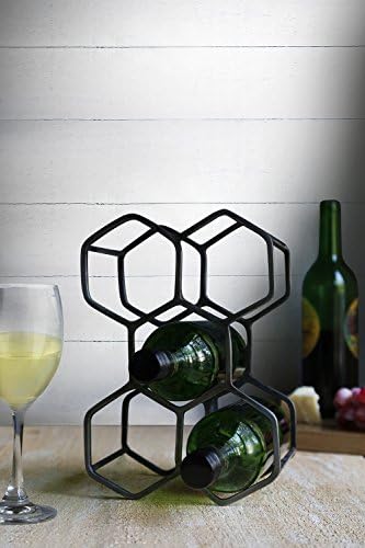 Storeindya Wrought Iron Wine Rack for Five Bottles