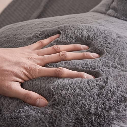 Btargot Reading Pillow with Arms for Back Support Grey
