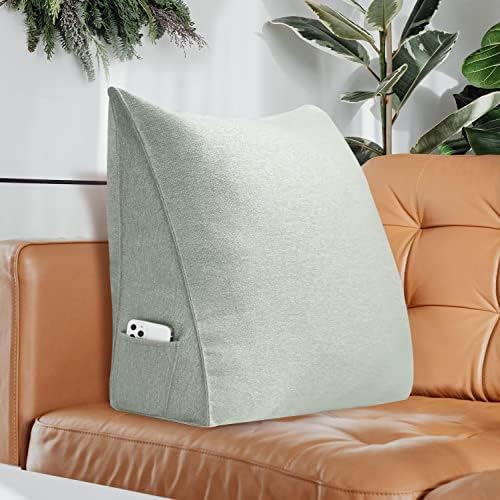 VERCART Triangular Bed Wedge Pillow with Removable Cover