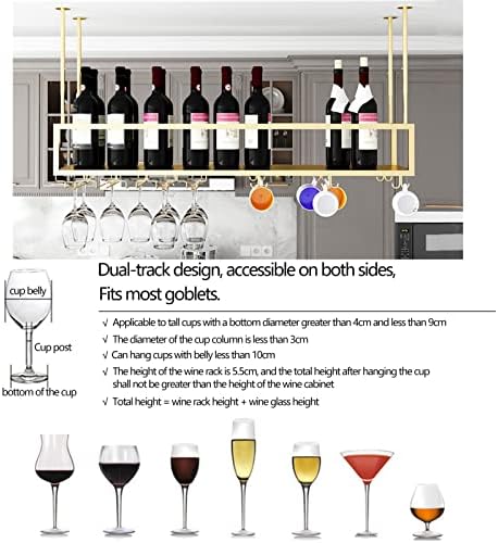 Adjustable Metal Wine Glass Holder for Kitchen and Bar