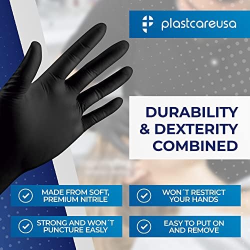 PlastCare USA 1000 Nitrile 35 Mil Exam Gloves Powder Latex Free