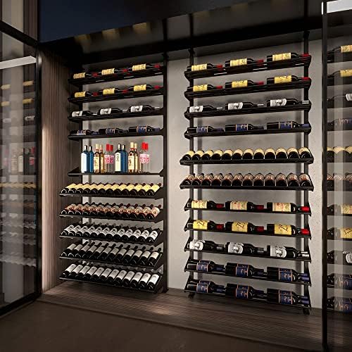 Ultra Wine Racks Showcase Bespoke Wine Display - Black 105 Bottles Storage