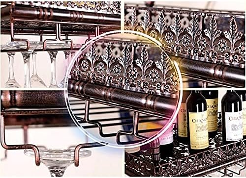 AZMANI Adjustable Metal Wine Rack Bronze 30-60cm