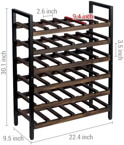 MyGift 9 Tier Wine Rack - 54 Bottle Capacity