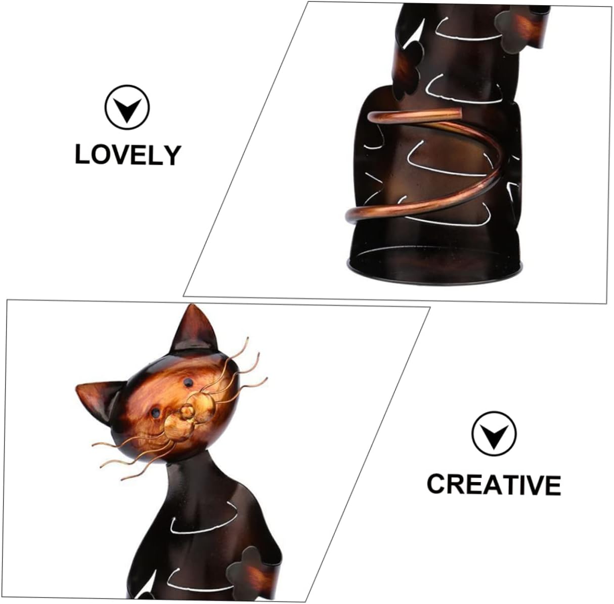 Zerodeko Cat-Shaped Wine Rack for Home Decor