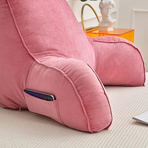 HOFFTI Reading Cushion with Neck Roll and Armrests for Bed and Sofa