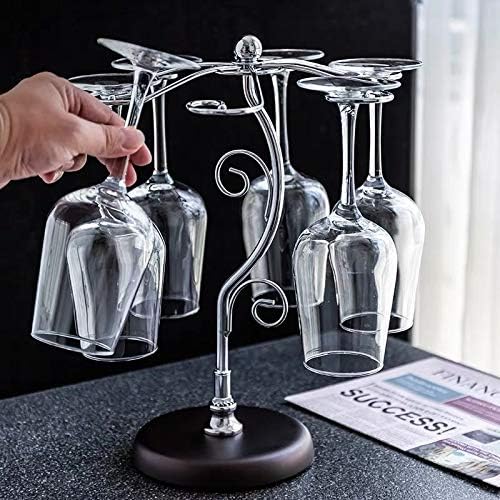 FIAMER Tabletop Wine Glass Holder Metal Storage Rack 1