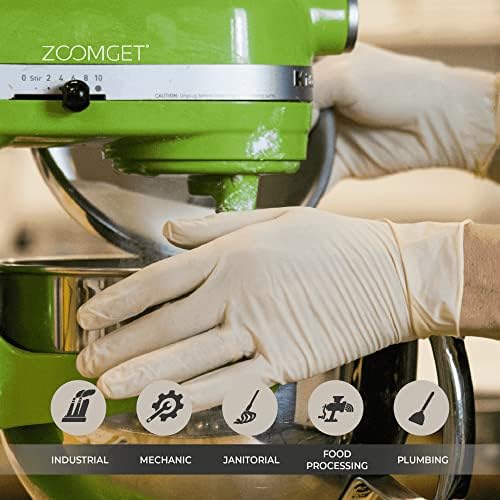 X3 Ivory Latex Gloves 3 Mil Powder Free