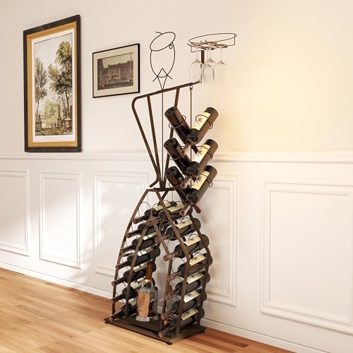 JOIN IRON 20 Bottle Stackable Wine Rack