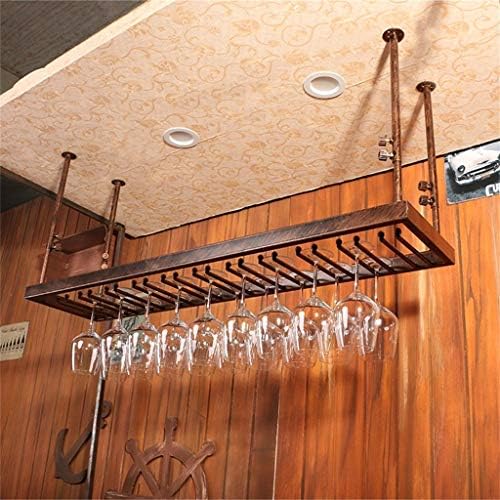 ZJDYDY Wall-Mounted Wine Rack Bronze Frame