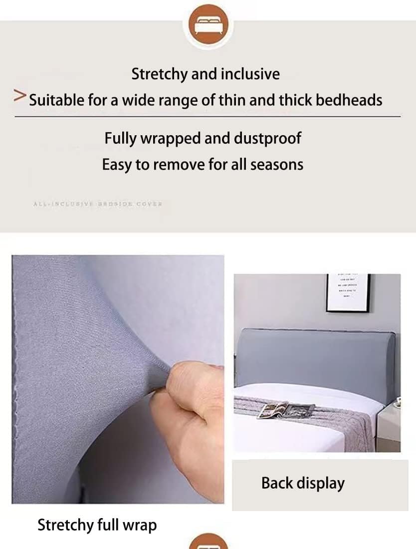 HACSYP Headboard Pillow Dark Gray 150x60cm
