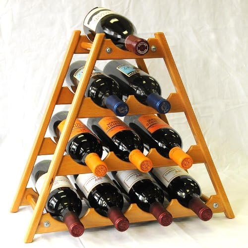 sfDisplaycomLLC Wine Rack - 10 Bottles Hardwood Stand