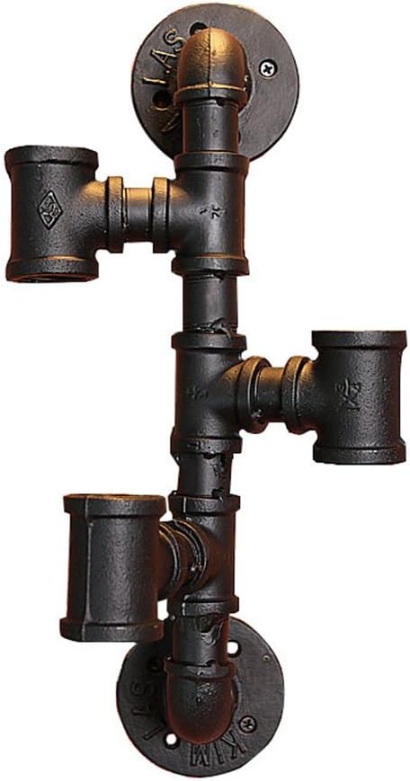 LUNEZY Vintage Wine Rack Wall Mounted Metal