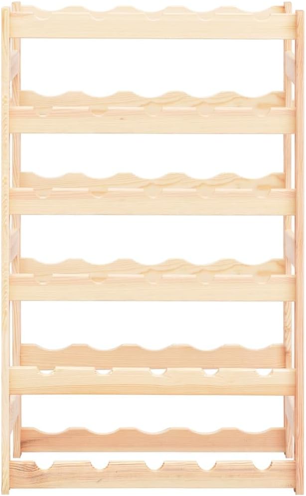 YAFF 30 Bottle Freestanding Wine Rack - Beige