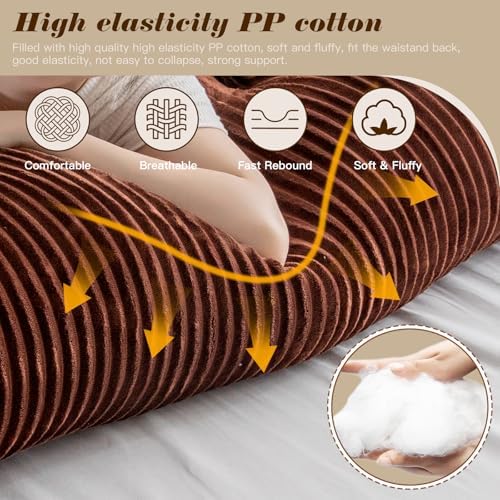 Activance Large Triangular Bed Rest Pillow with Removable Cover 1