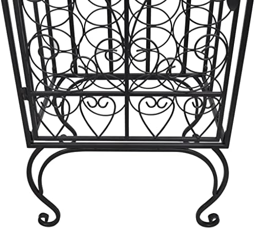 BUKSCYJS 28-Bottle Metal Wine Rack for Kitchen and Bar