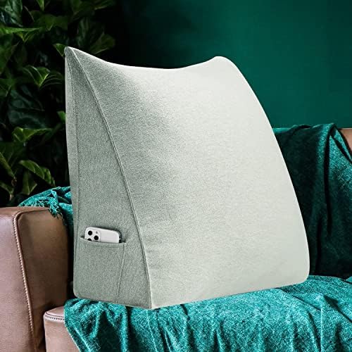 VERCART Triangular Bed Wedge Pillow with Removable Cover