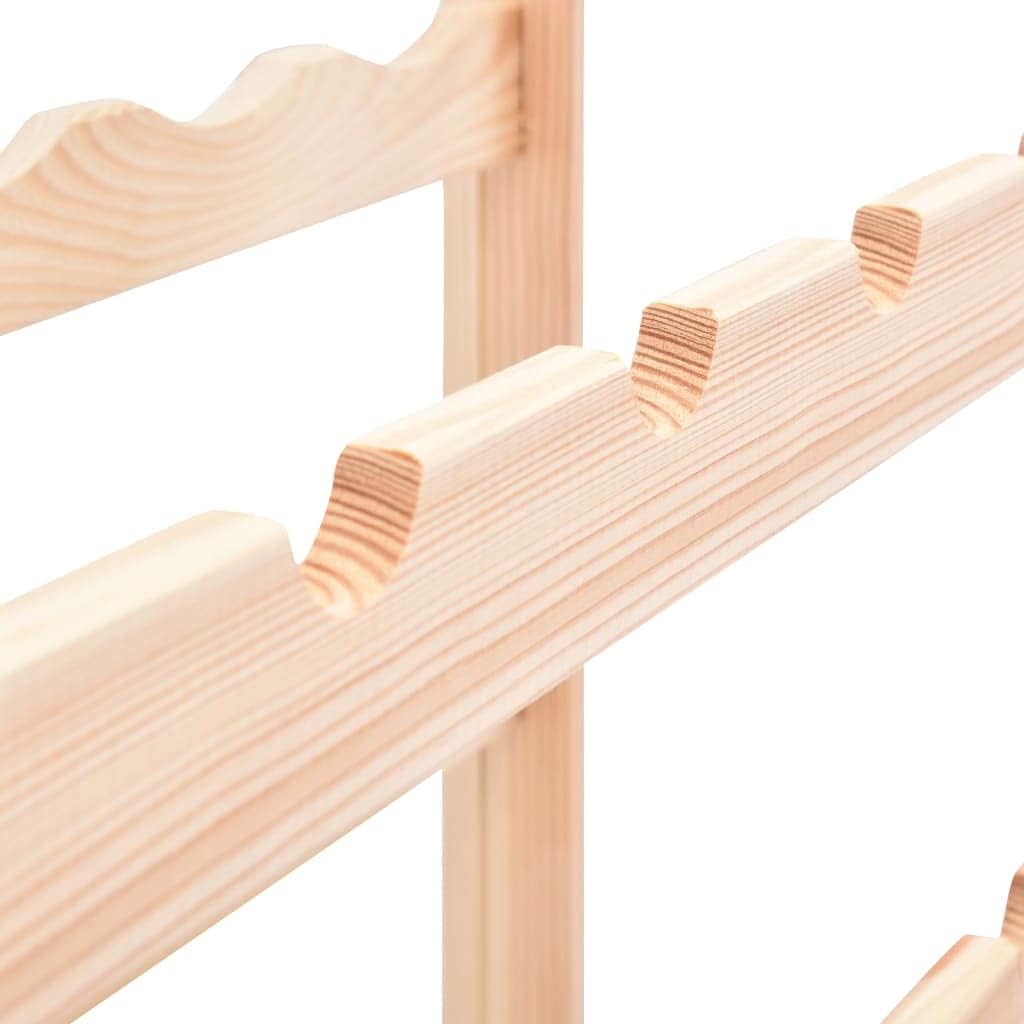 VRAXO 42 Bottle Pinewood Wine Rack